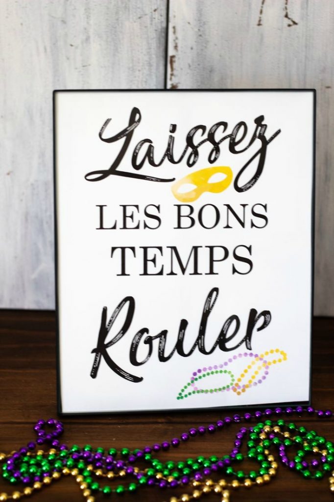 Mardi Gras Printable 