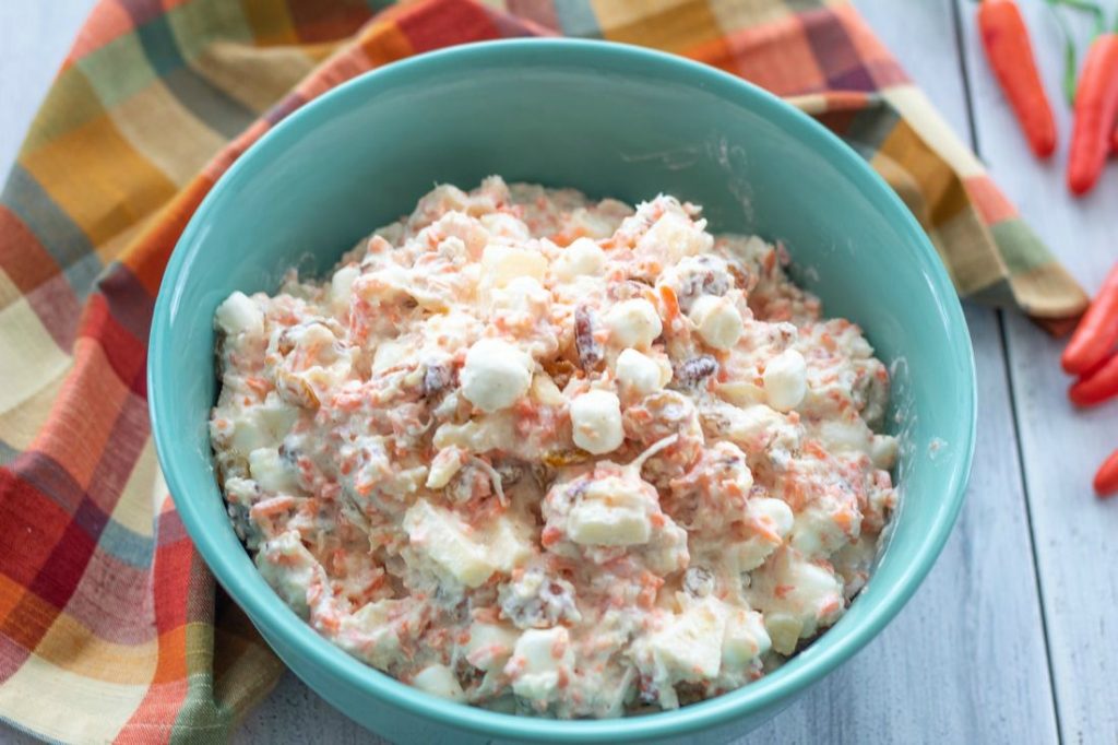 Carrot Apple Ambrosia Salad 