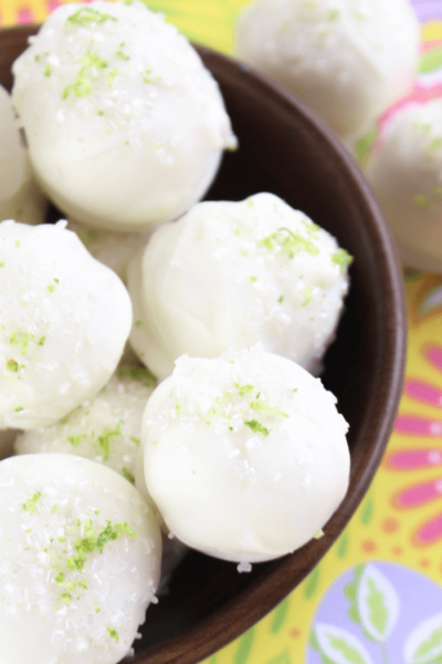 Boozy Margarita Cake Balls