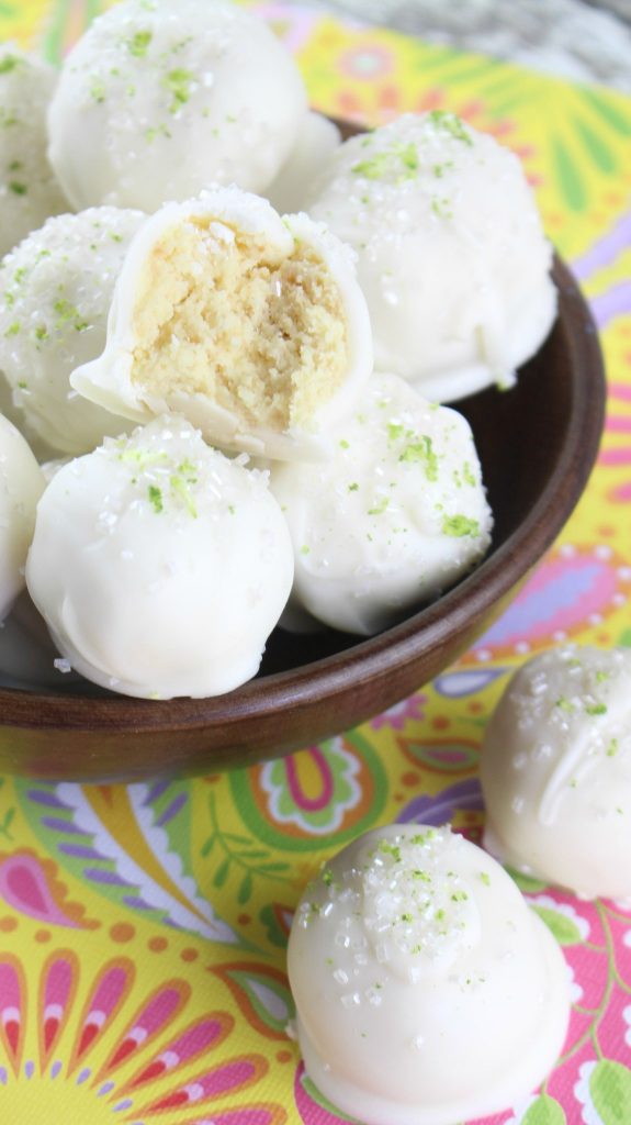 Boozy Margarita Cake Balls