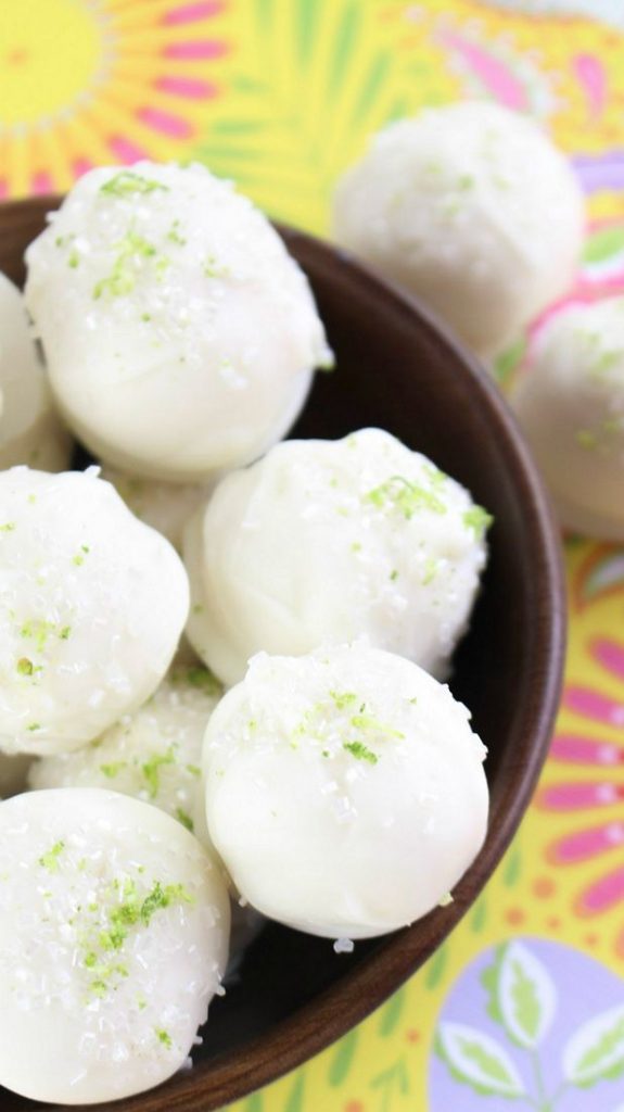 Boozy Margarita Cake Balls