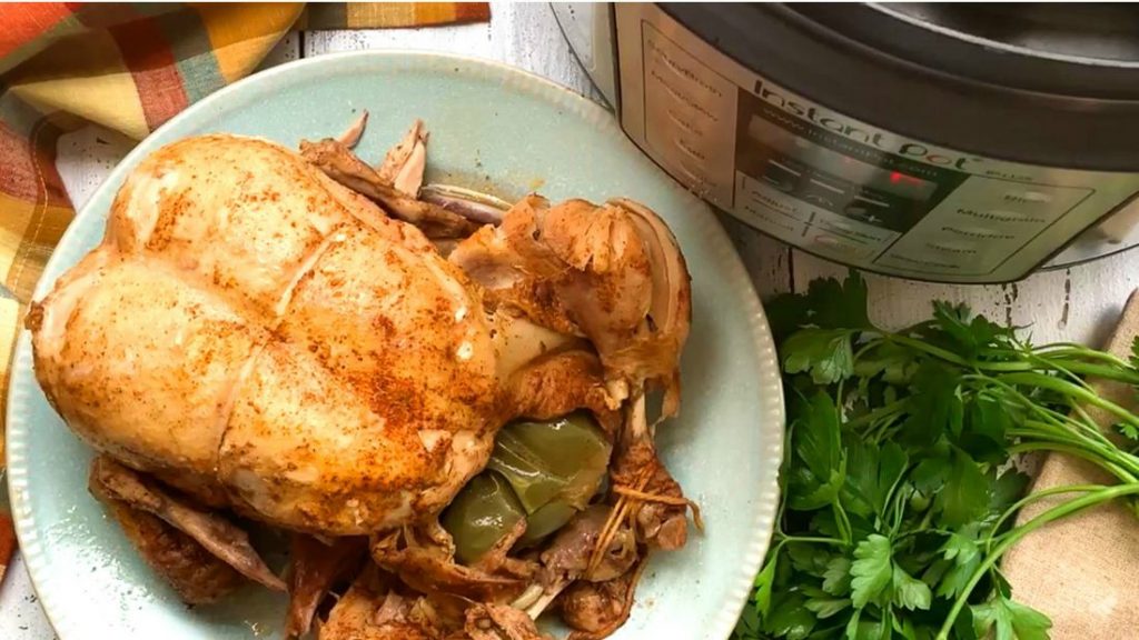 Cajun-Style Roasted Chicken with Garlic-Herb Potatoes – Instant Pot Recipes