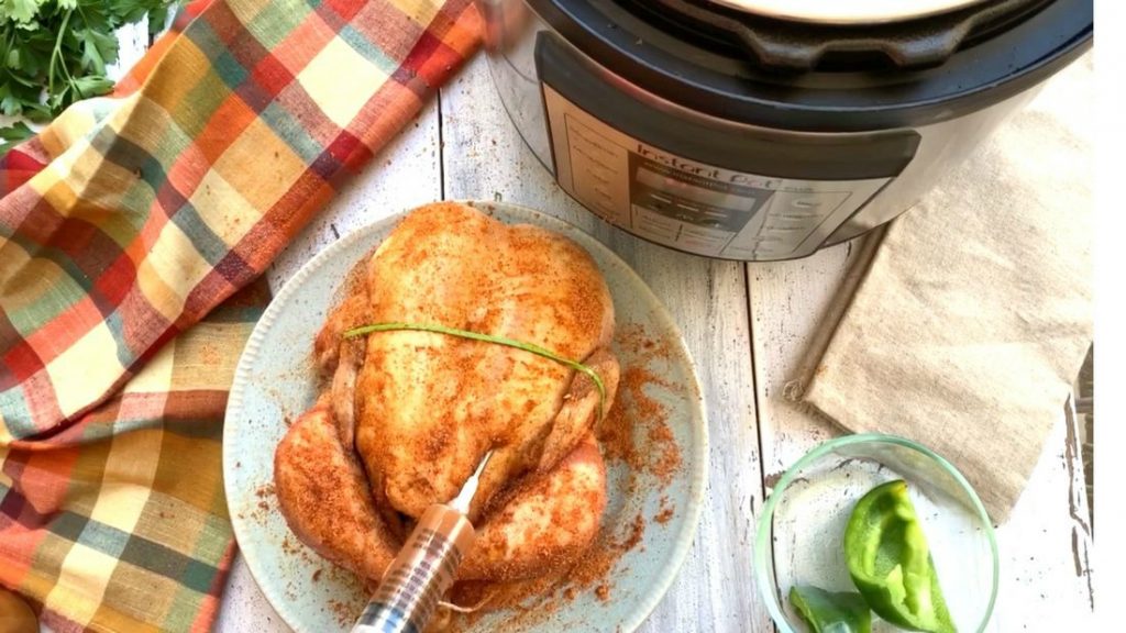 Instant Pot Whole Chicken with Cajun Spice Rub - DadCooksDinner