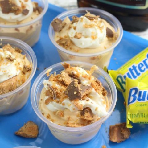 Butterfinger Pudding Shots