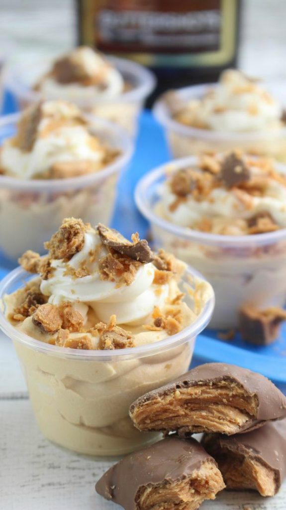 Butterfinger Pudding Shots