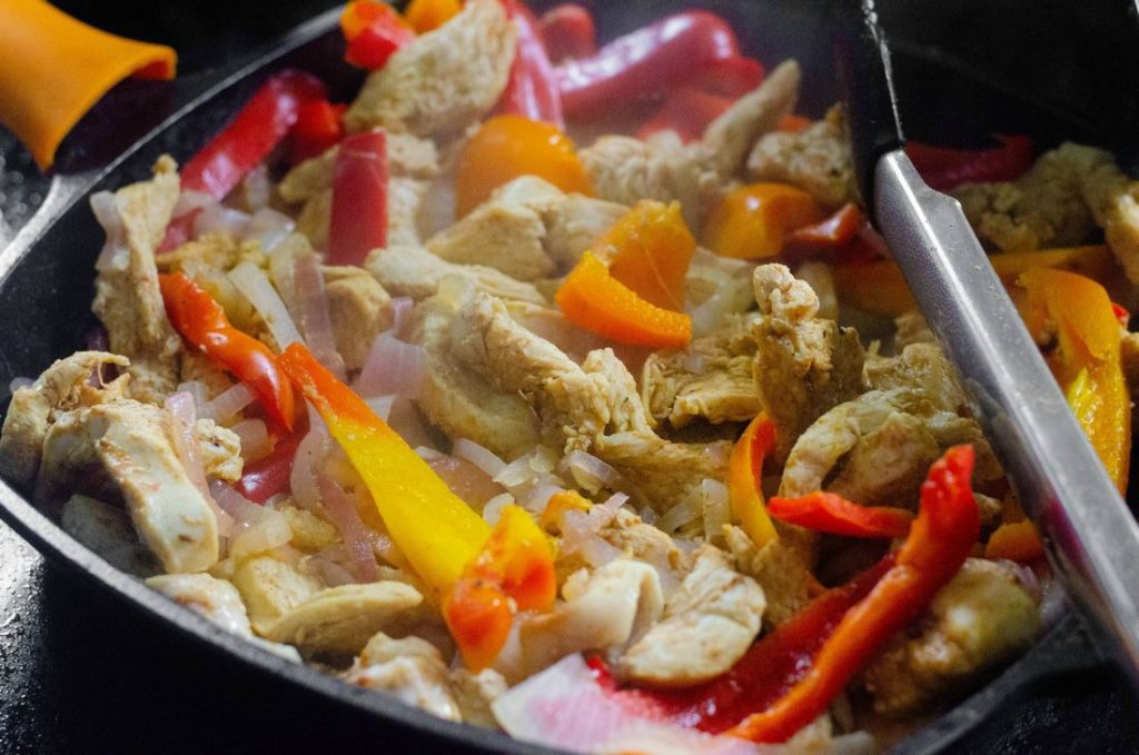 Skillet Chicken Fajitas