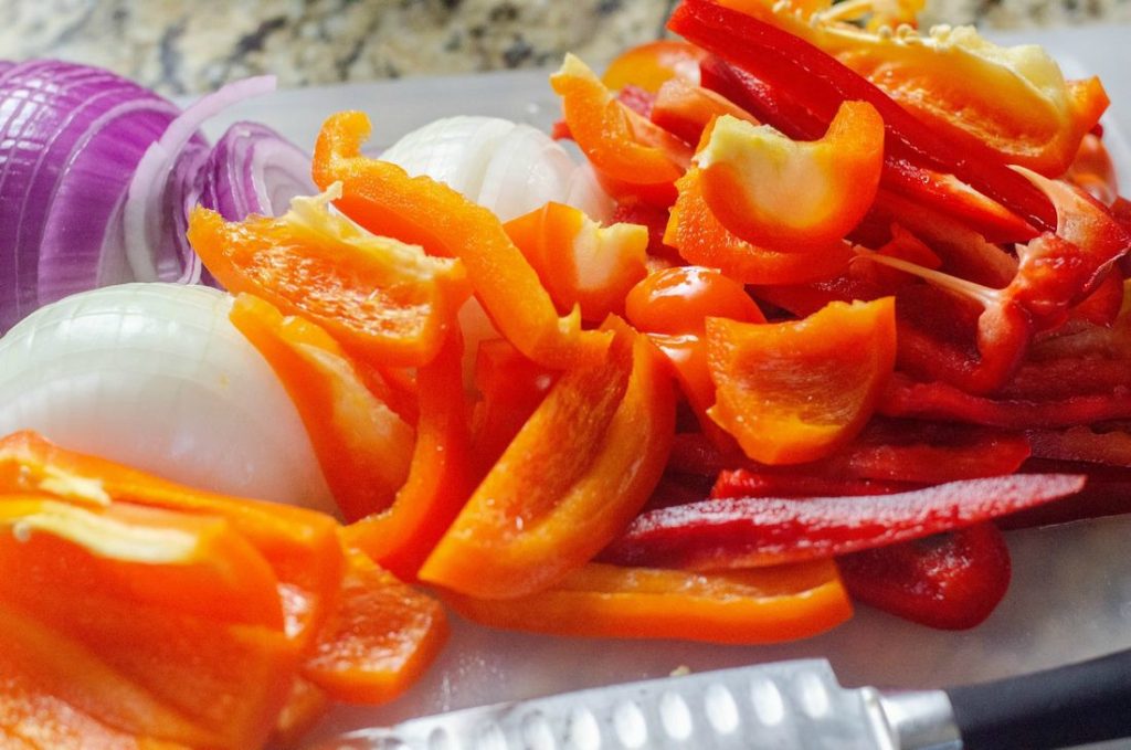 Skillet Chicken Fajitas Vegetables