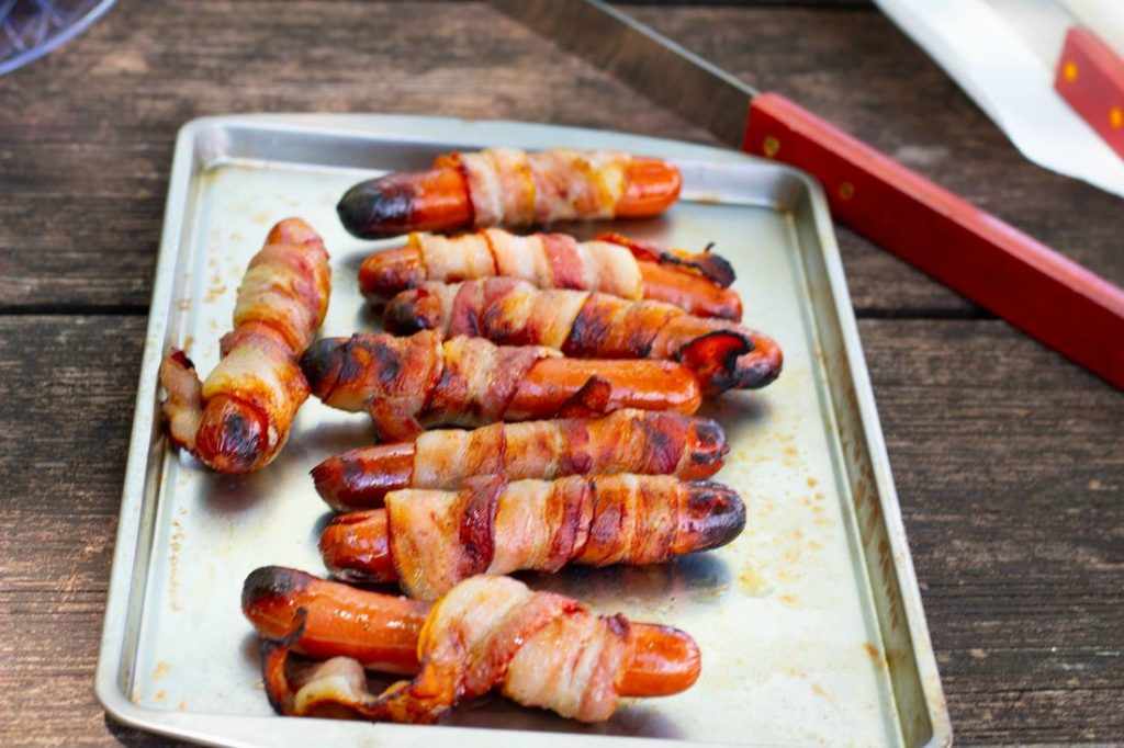 Bacon Wrapped Hot Dogs - Ready in 15 minutes or less