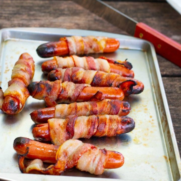 Campfire Bacon Wrapped Hot Dogs