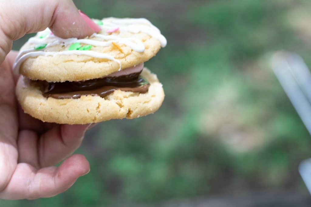 Campfire Sugar Cookies S'mores