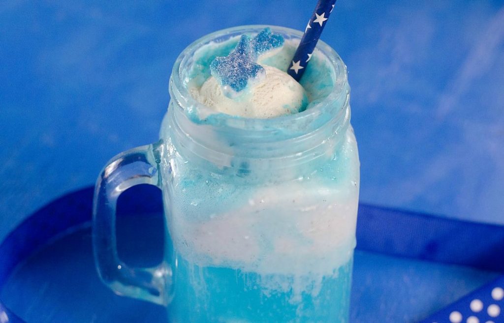 Fanta Shark Ice Cream Float