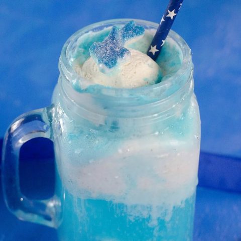 Fanta Shark Ice Cream Float