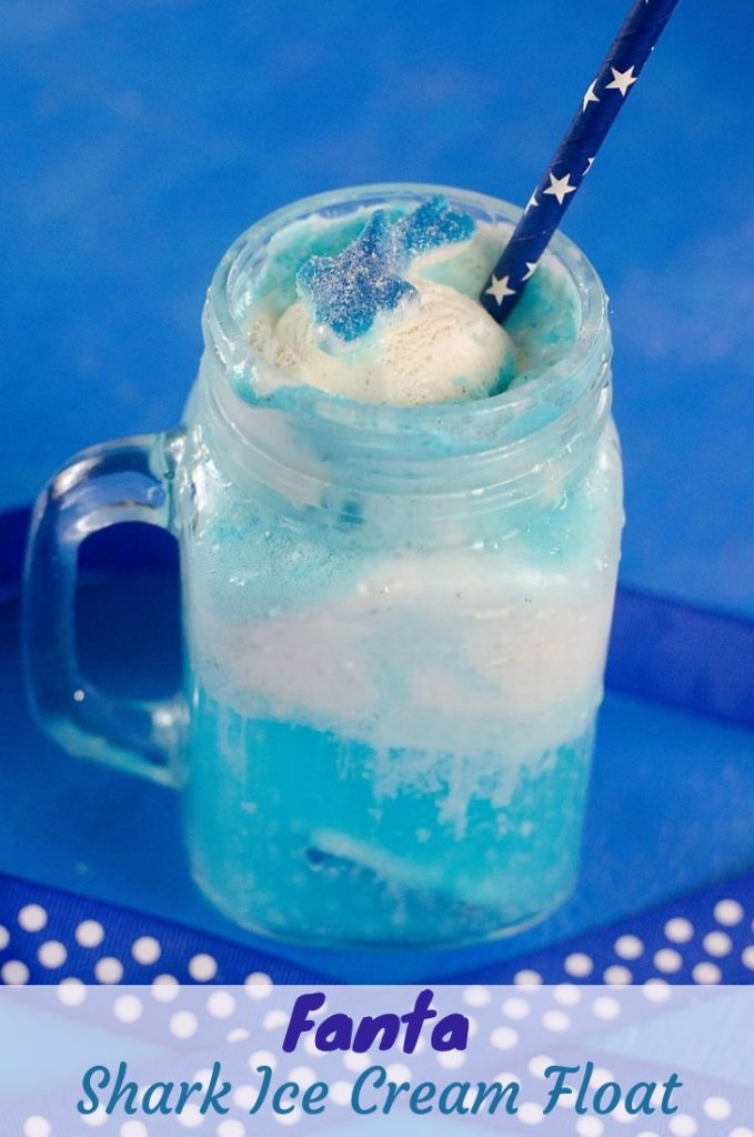 Fanta Shark Ice Cream Float