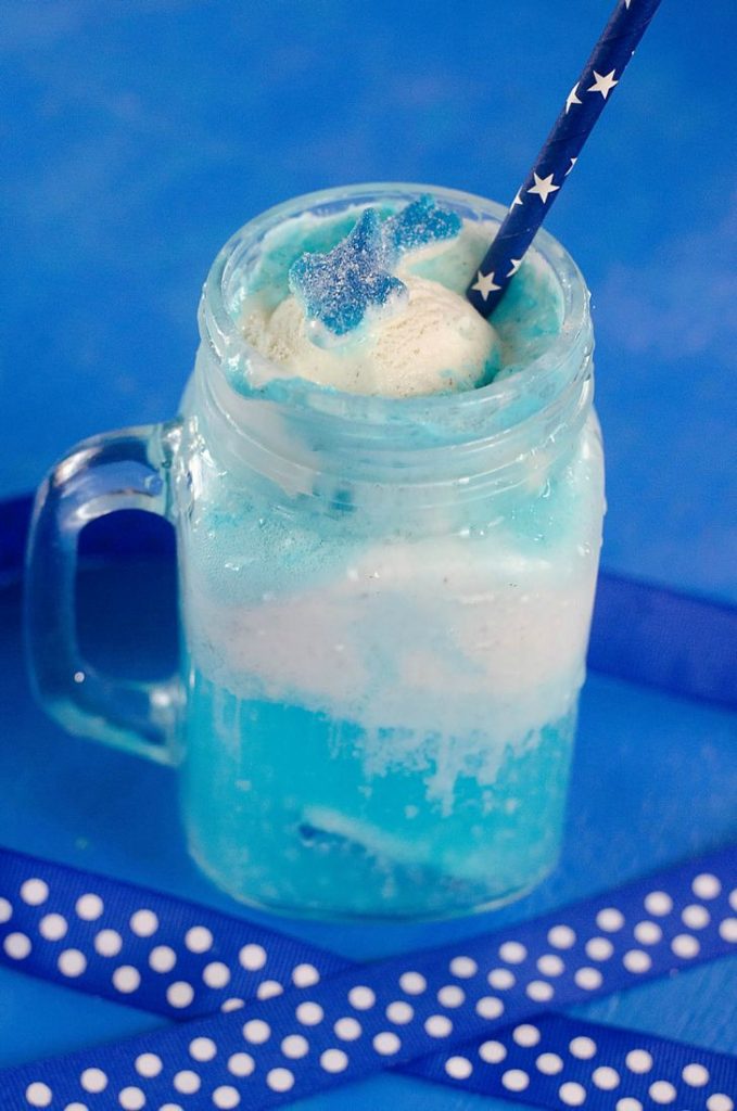 Fanta Shark Ice Cream Float