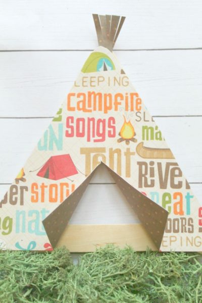 Popsicle Stick Tent Craft