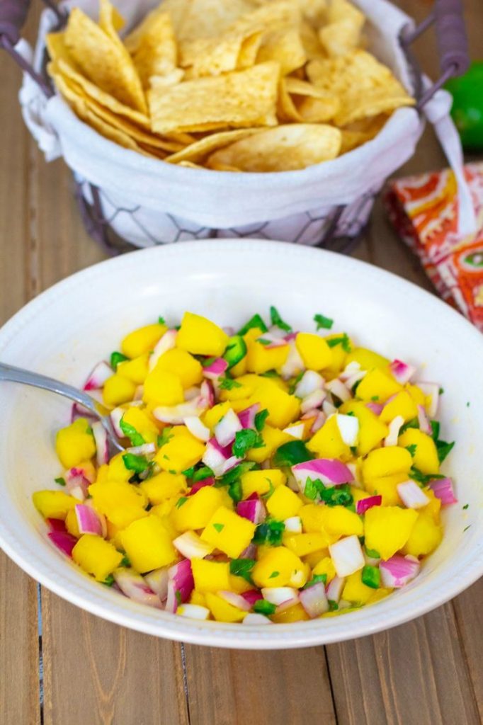 Easy to make spicy Mango Salsa