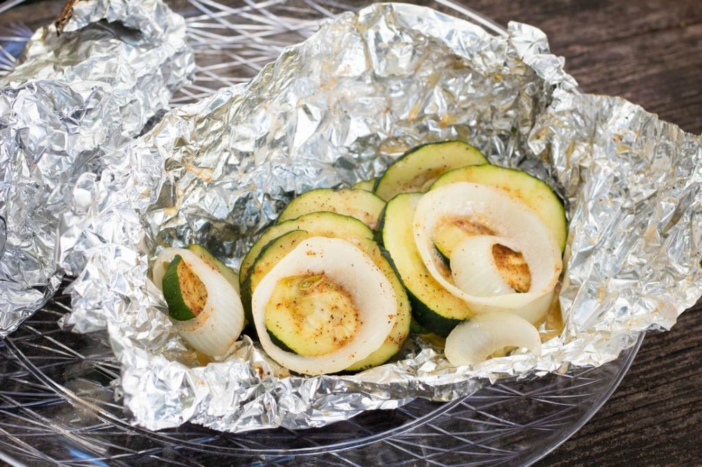 Campfire Zucchini Foil Packets