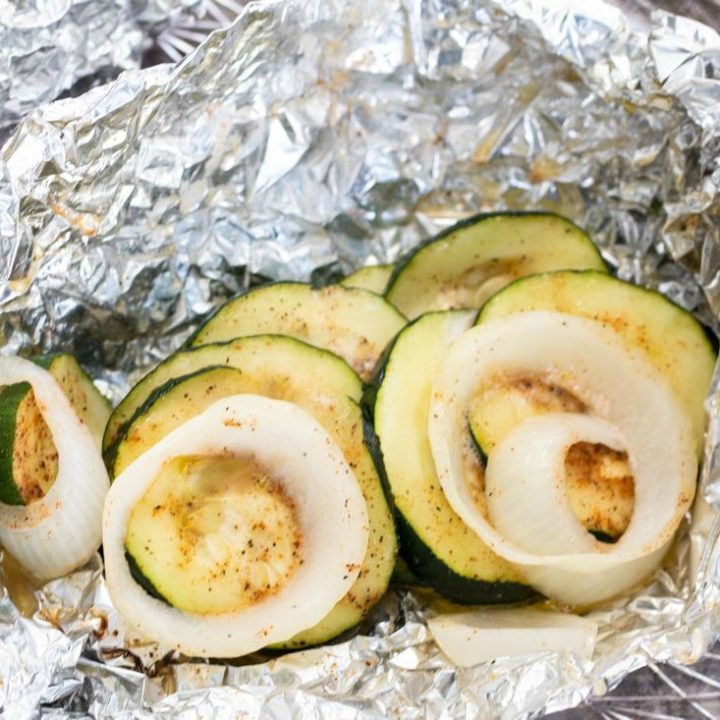 Campfire Zucchini Foil Packets