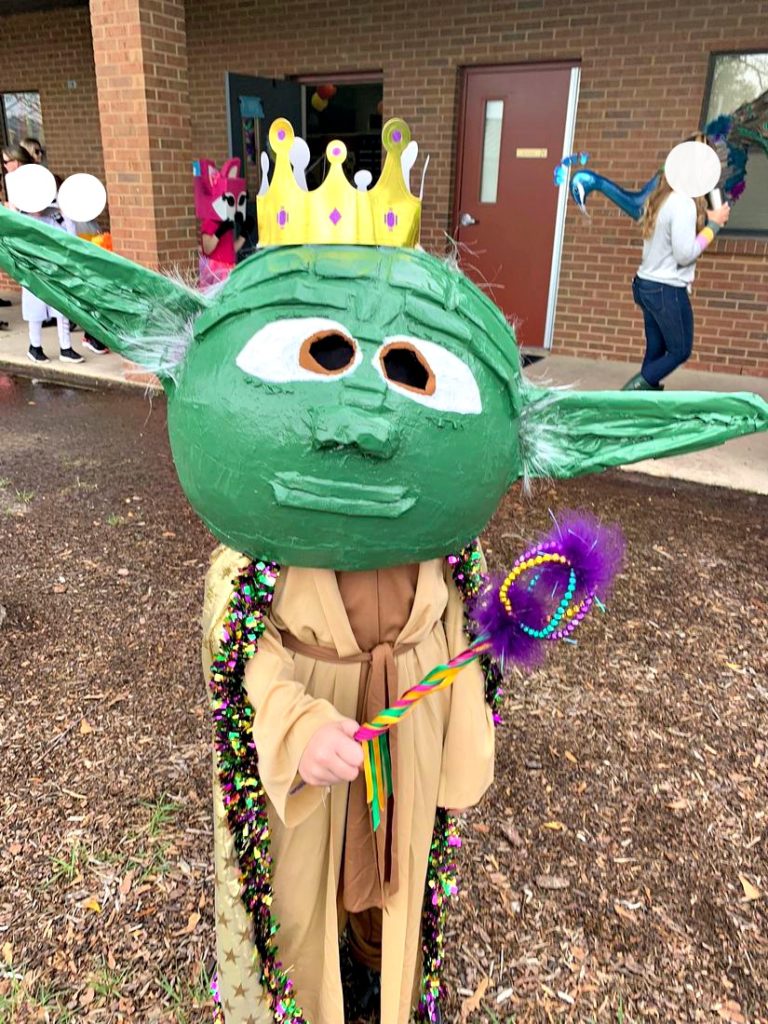 Yoda Paper Mache Head with Crown