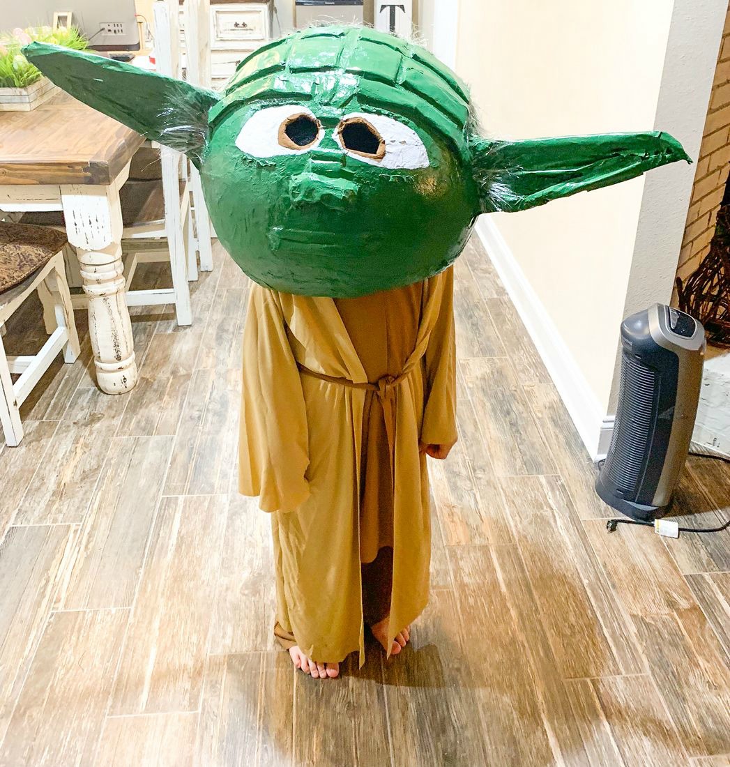 Yoda Paper Mache Head This Ole Mom