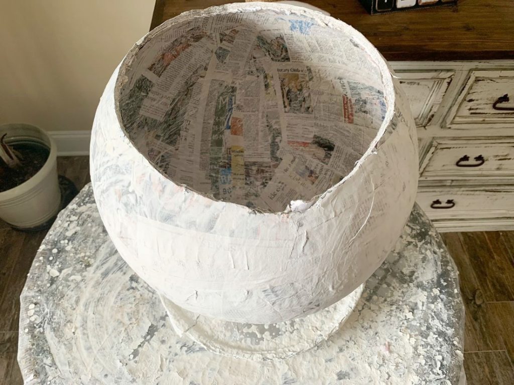 make a paper mache head