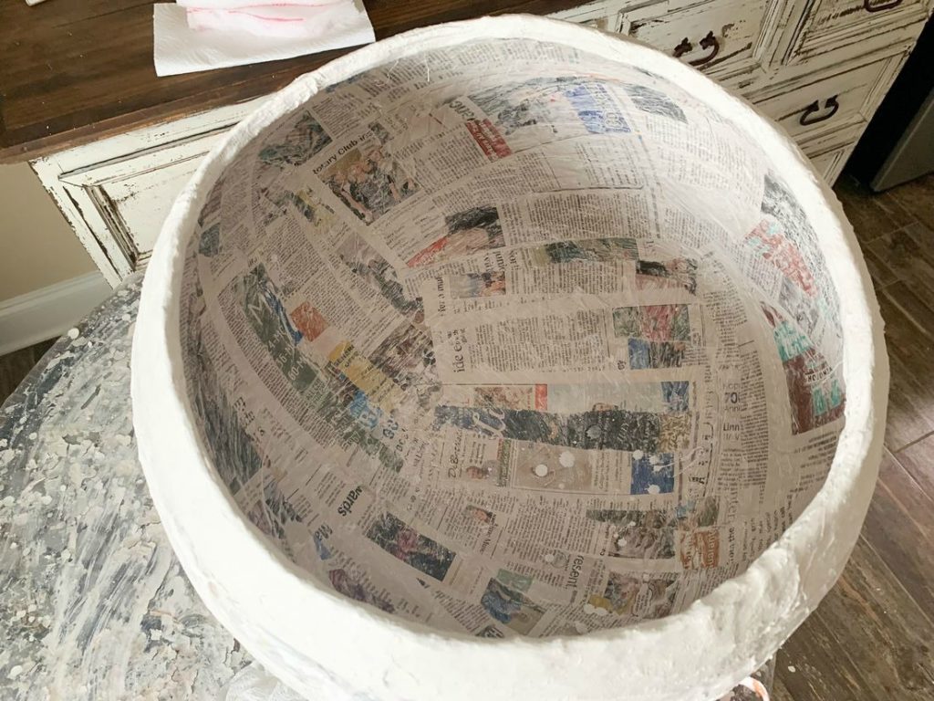 make a paper mache head