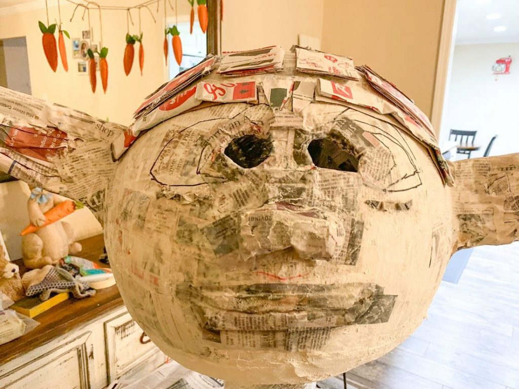 make a paper mache head