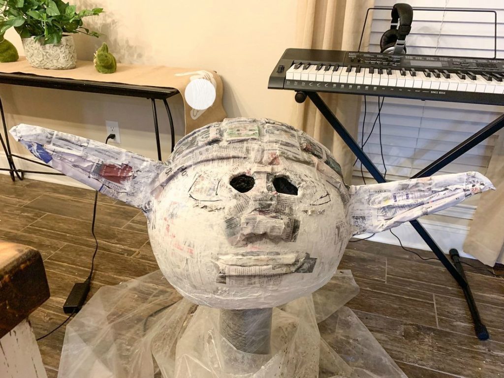 make a paper mache head