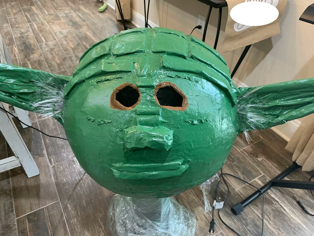 Yoda Paper Mache Head This Ole Mom