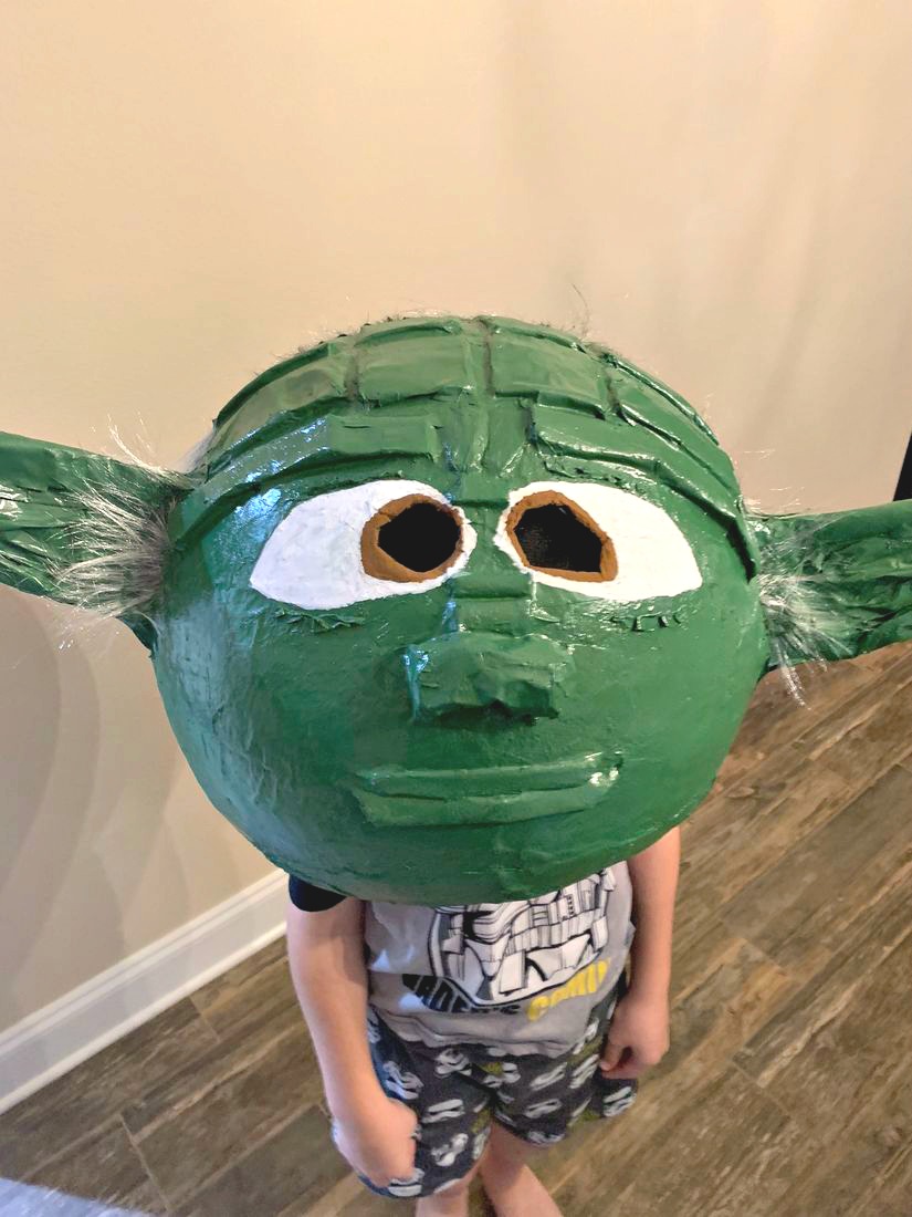 Yoda Paper Mache Head This Ole Mom