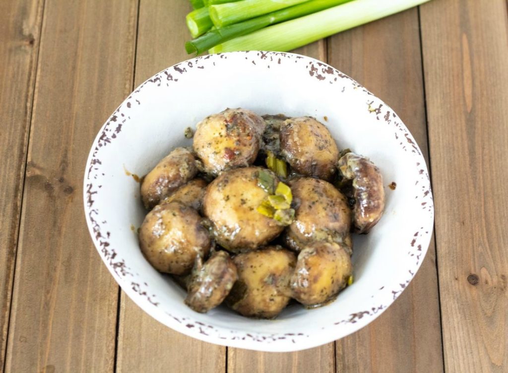 Baked Mushrooms In Ranch Dressing