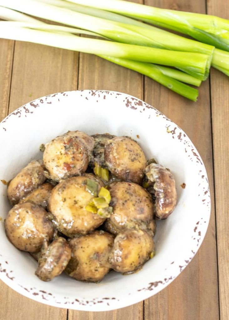 Baked Mushrooms with Ranch and Butter Sauce