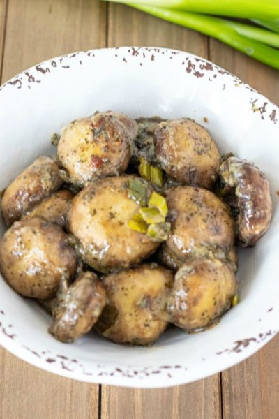 Baked Mushrooms In Ranch Dressing