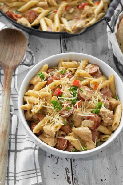 Cajun Chicken and Sausage Pasta