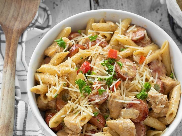 Cajun Chicken and Sausage Pasta