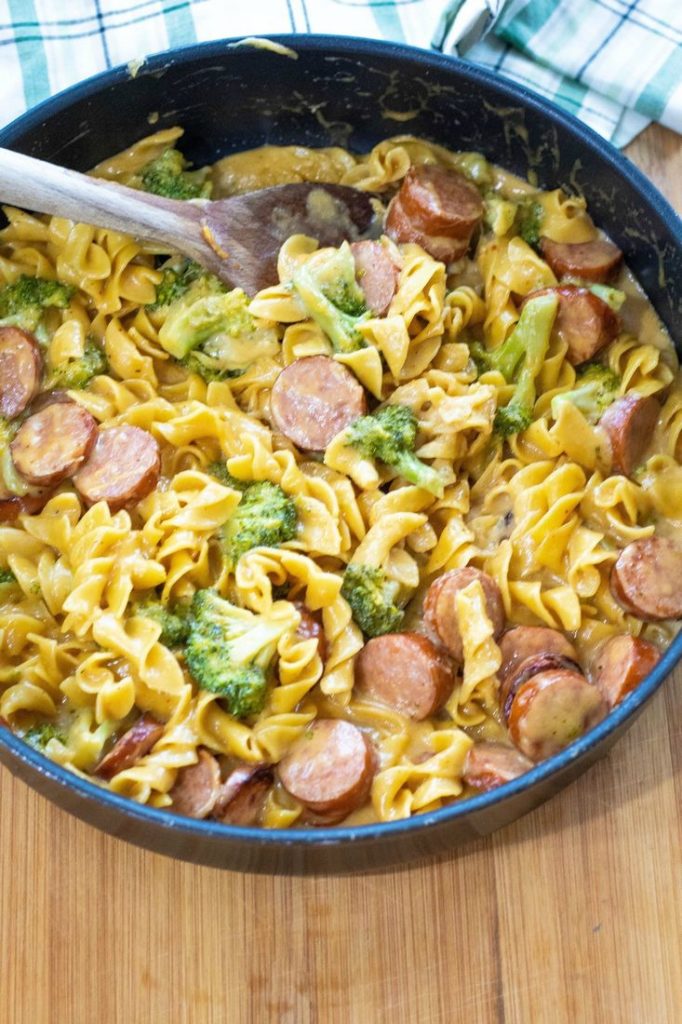 Broccoli and Sausage Pasta Skillet