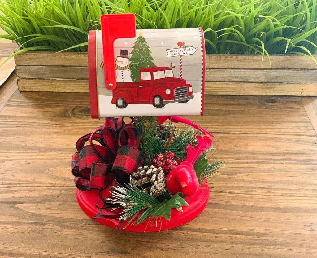 Dollar Tree Christmas Mailbox Decor