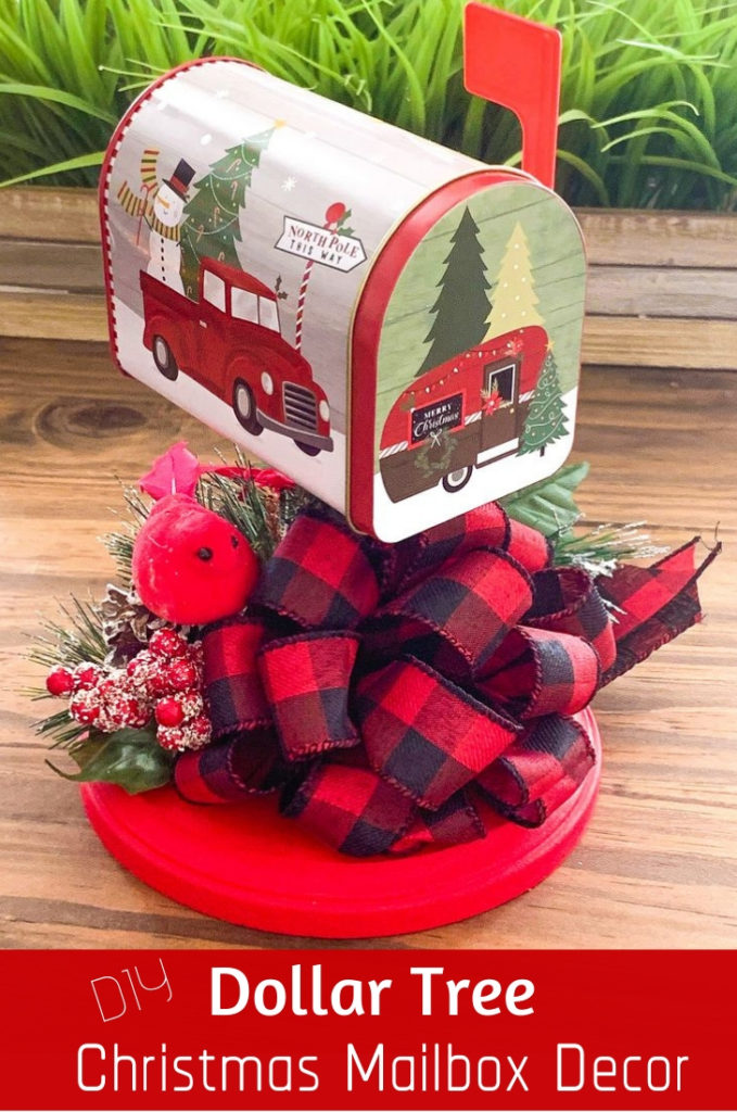 Dollar Tree DIY Christmas Mailbox Decor