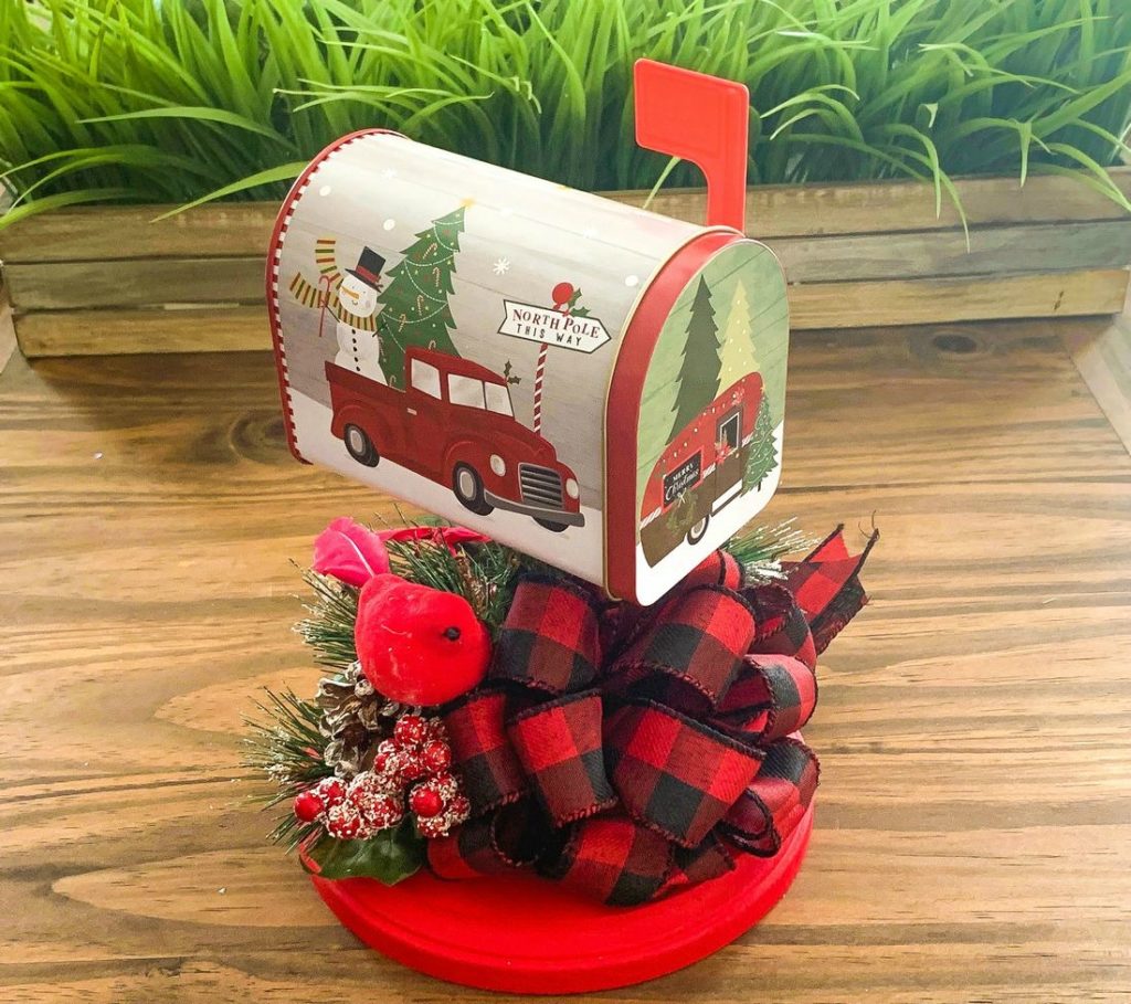 Dollar Tree Christmas Mailbox Decor