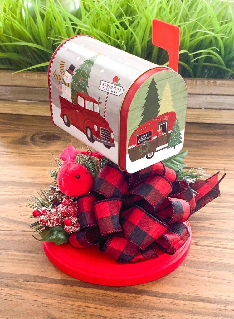 Dollar Tree Christmas Mailbox Decor