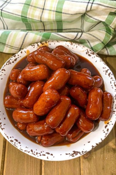 Instant Pot Little Smokies with Grape Jelly and Barbecue Sauce