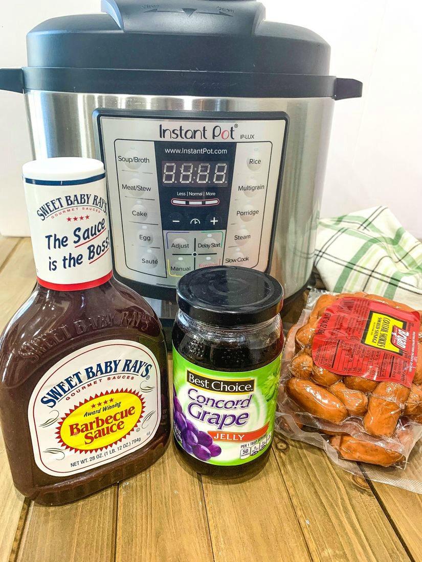 Instant Pot Little Smokies With Grape Jelly This Ole Mom