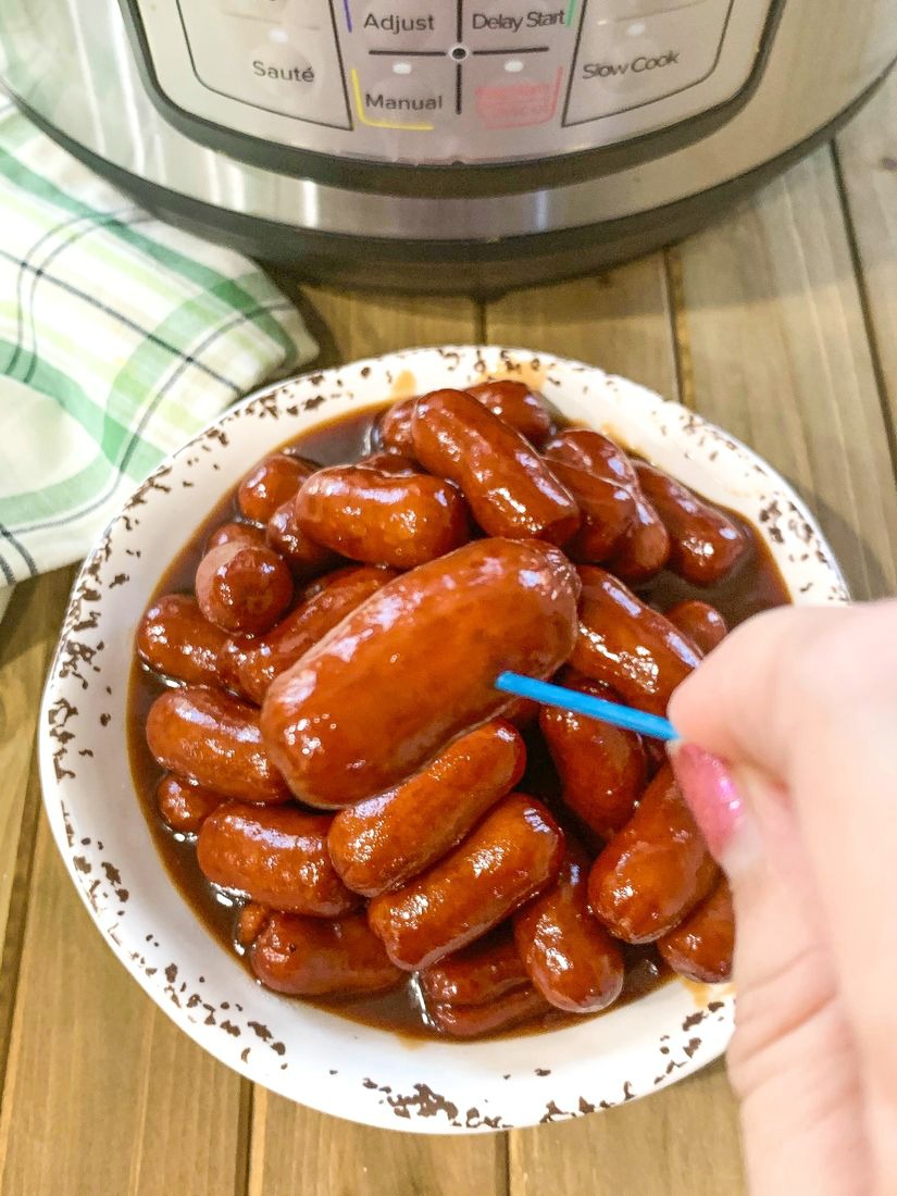Instant Pot Little Smokies With Grape Jelly This Ole Mom