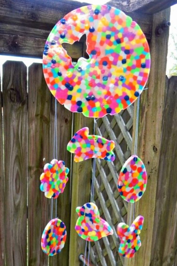 DIY Sun Catcher Mobile This Ole Mom