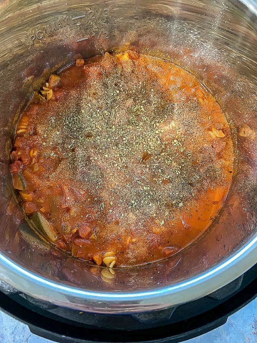 Instant Pot Rotini Pasta and Meatballs This Ole Mom