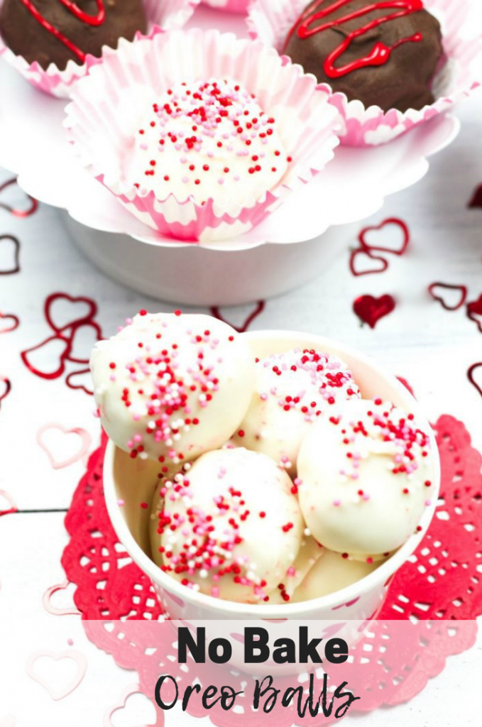 Valentine's Day No Bake Oreo Balls