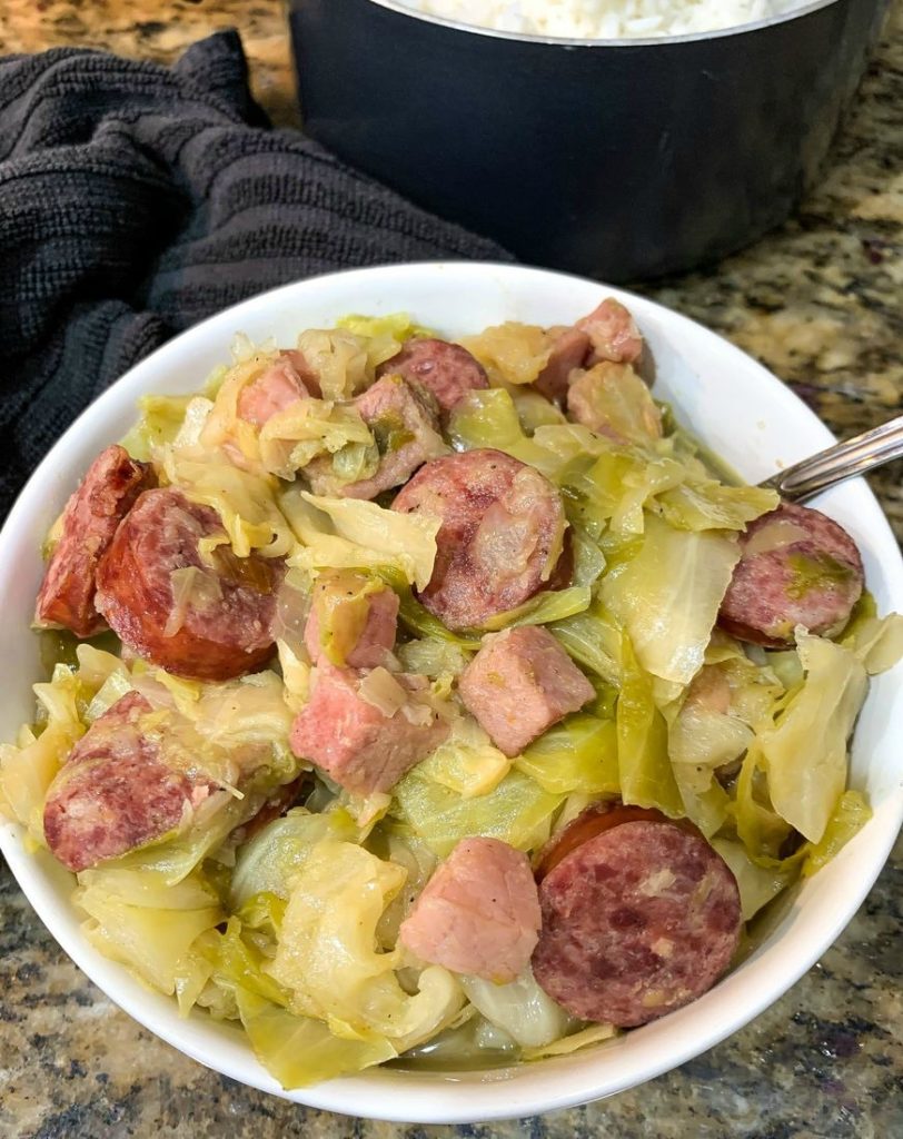 Southern Fried Cabbage With Sausage 