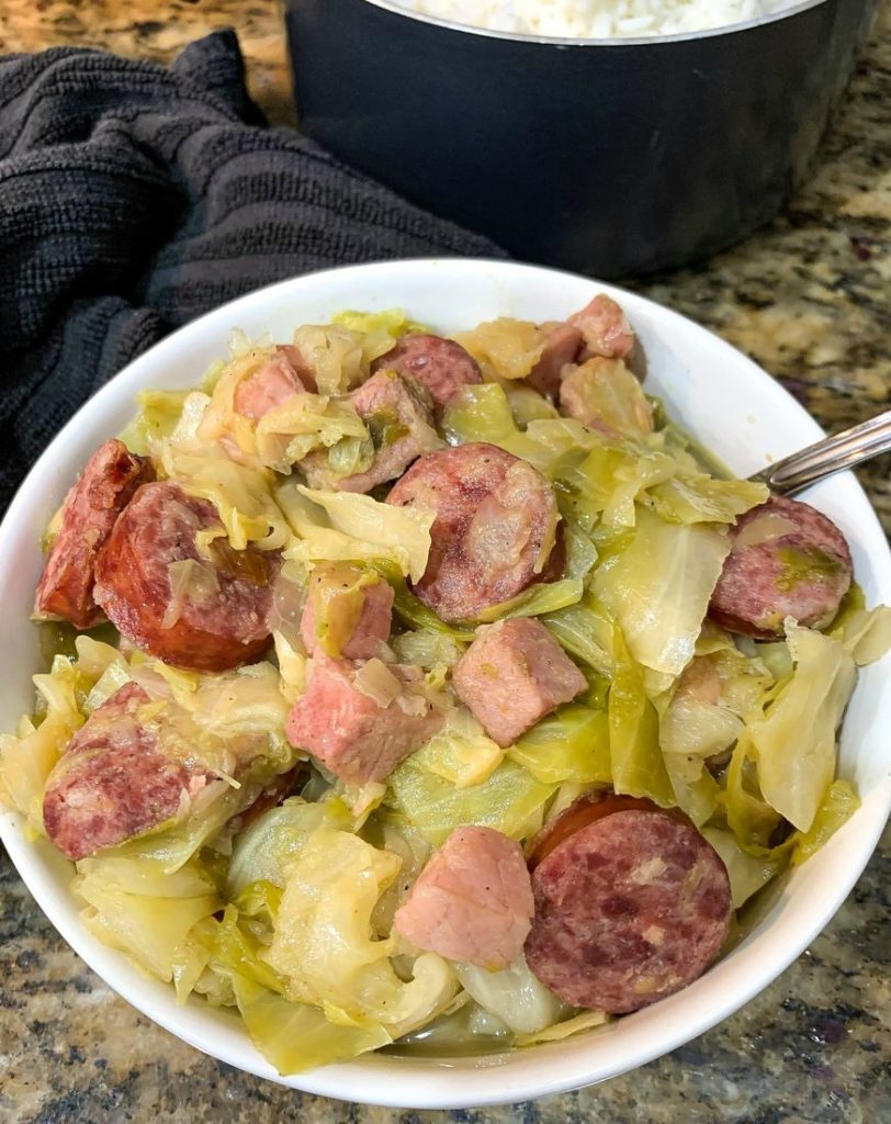 Southern Fried Cabbage With Sausage