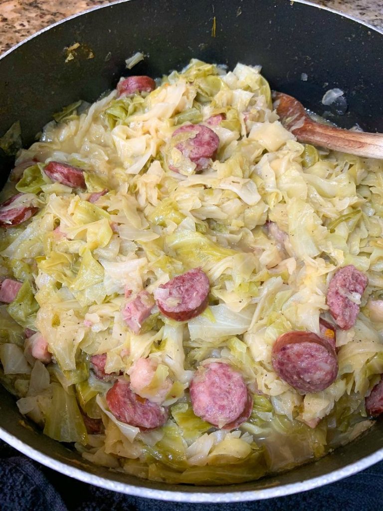 Southern Fried Cabbage With Sausage 