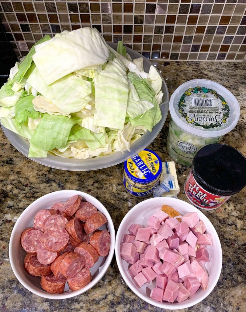Southern Fried Cabbage With Sausage Ingredients